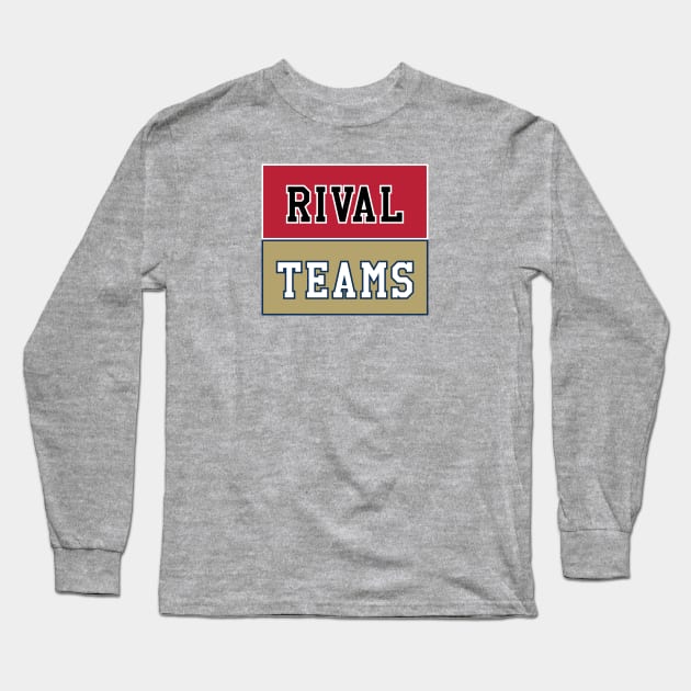 Rival Teams | Georgia vs Georgia Tech Long Sleeve T-Shirt by Rad Love